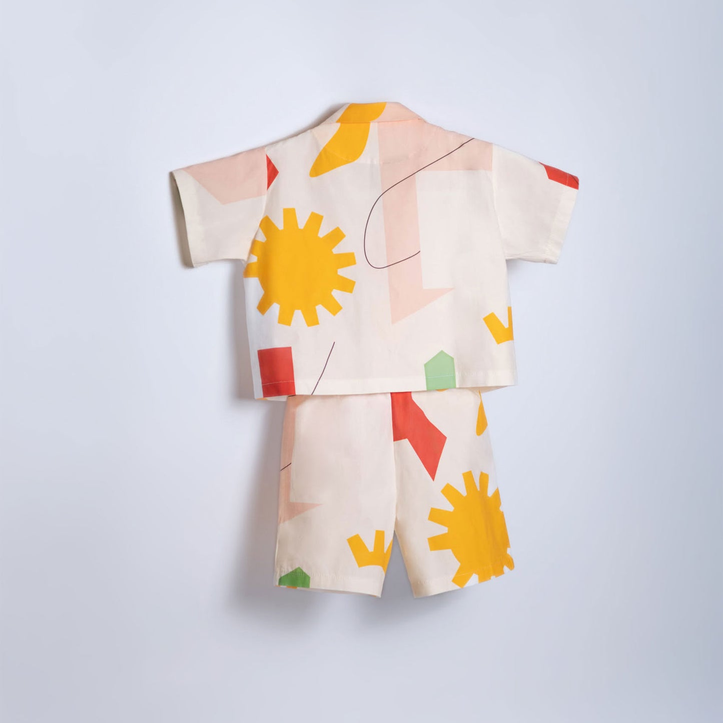 Boys Multi color Two Piece Summer Set