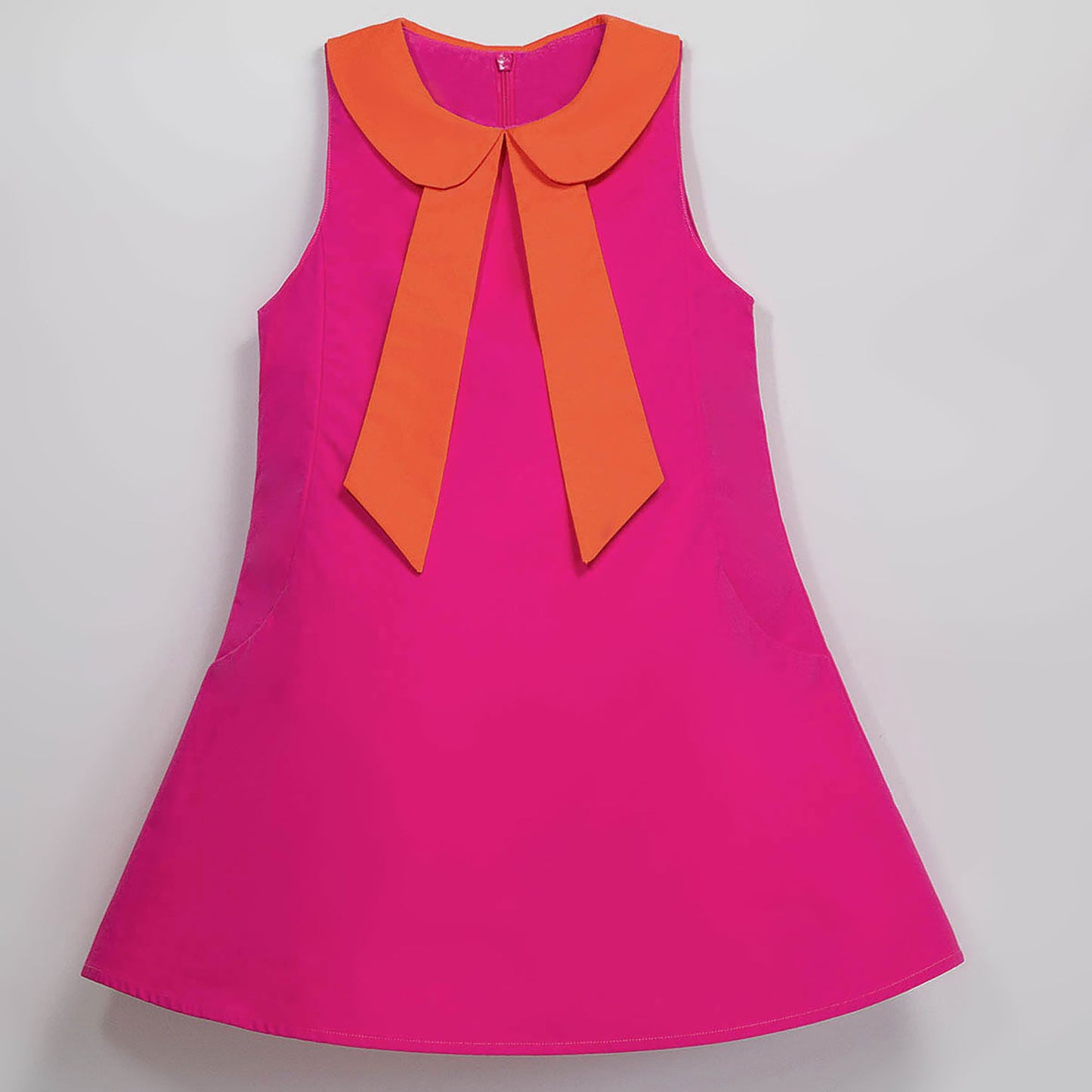 Girls Summer Dress - Pink and Orange