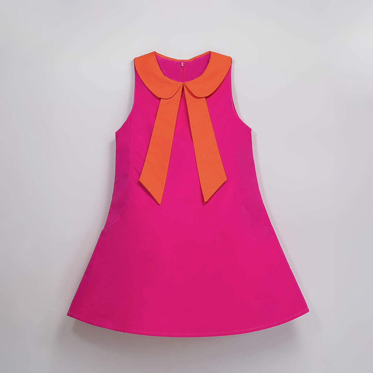 Girls Summer Dress - Pink and Orange