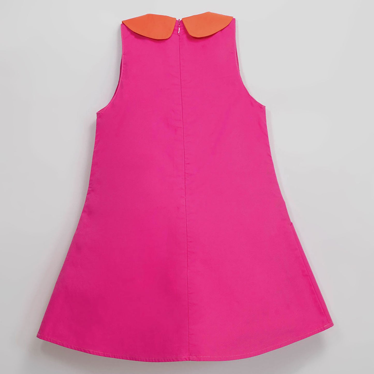 Girls Summer Dress - Pink and Orange