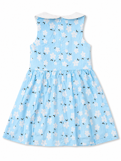 Blue Blossom Peter Pan Collar Dress