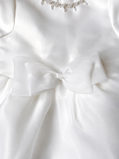 Ivory Pearl Elegance Party Dress
