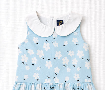Blue Blossom Peter Pan Collar Dress