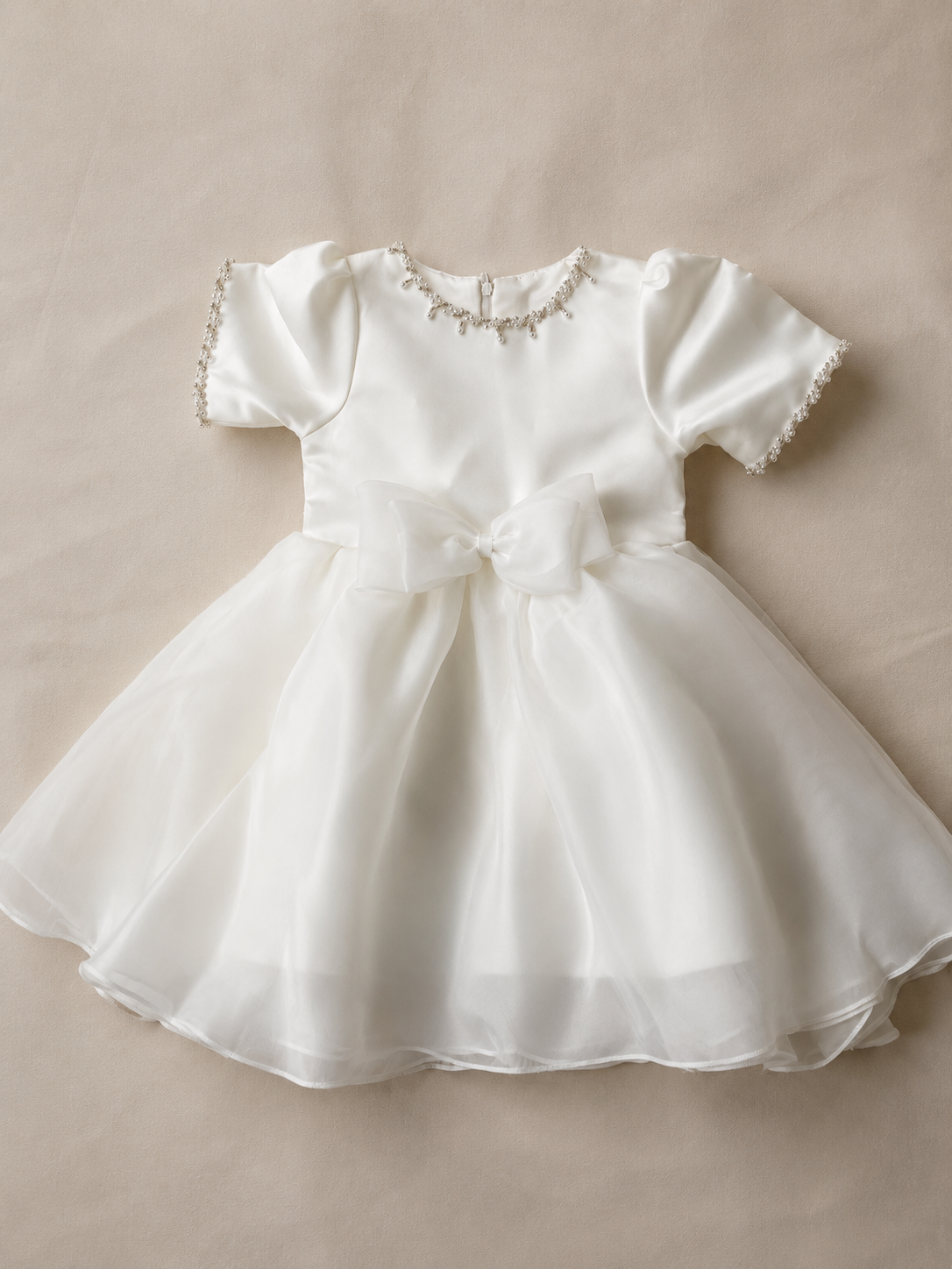 Ivory Pearl Elegance Party Dress